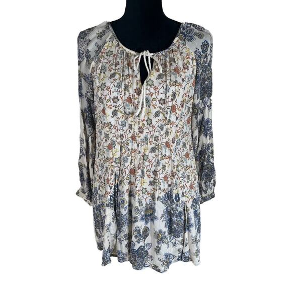 Free People Lucky Loosey Flowy Boho Dress in Honeysuckle Floral Size Small - Picture 2 of 8
